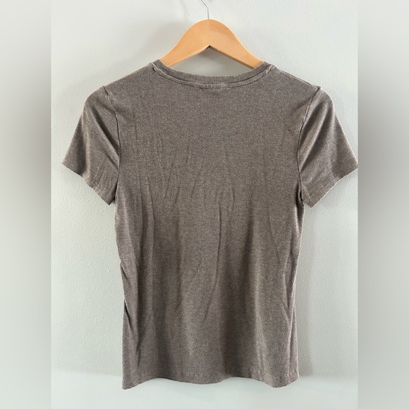 Light Brown Ribbed Top - Picture 2 of 4